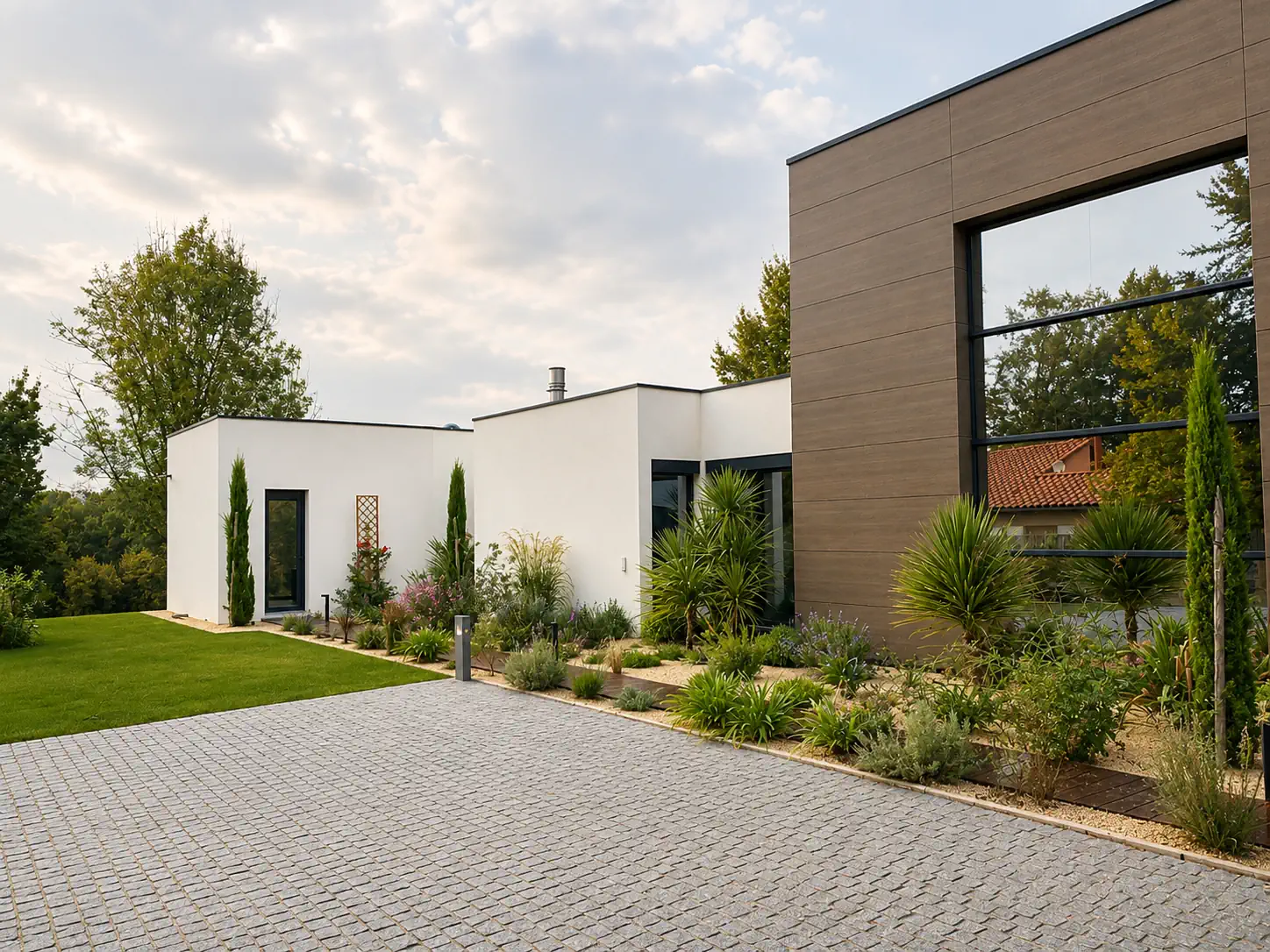Extension contemporaine avec jardin – ETCM