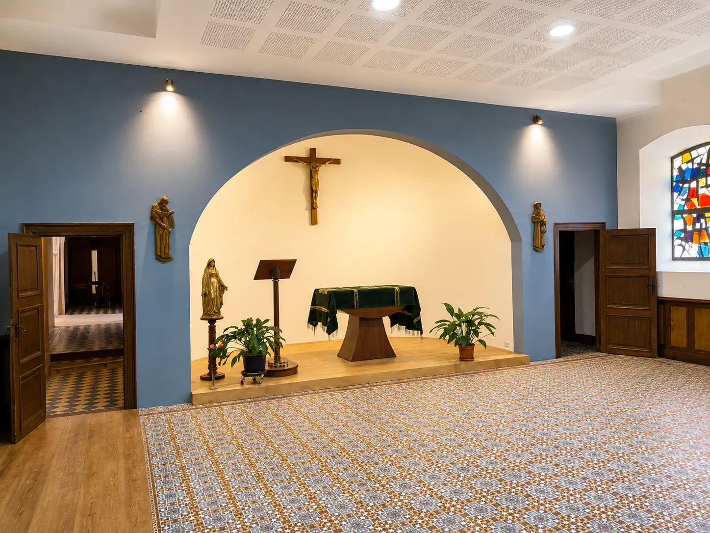 Renovation congregation chapelle autel