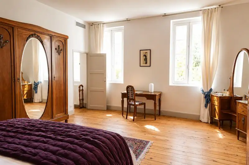 Renovation gite villematier chambre ancienne