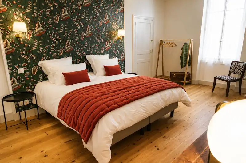 Renovation gite villematier chambre verte