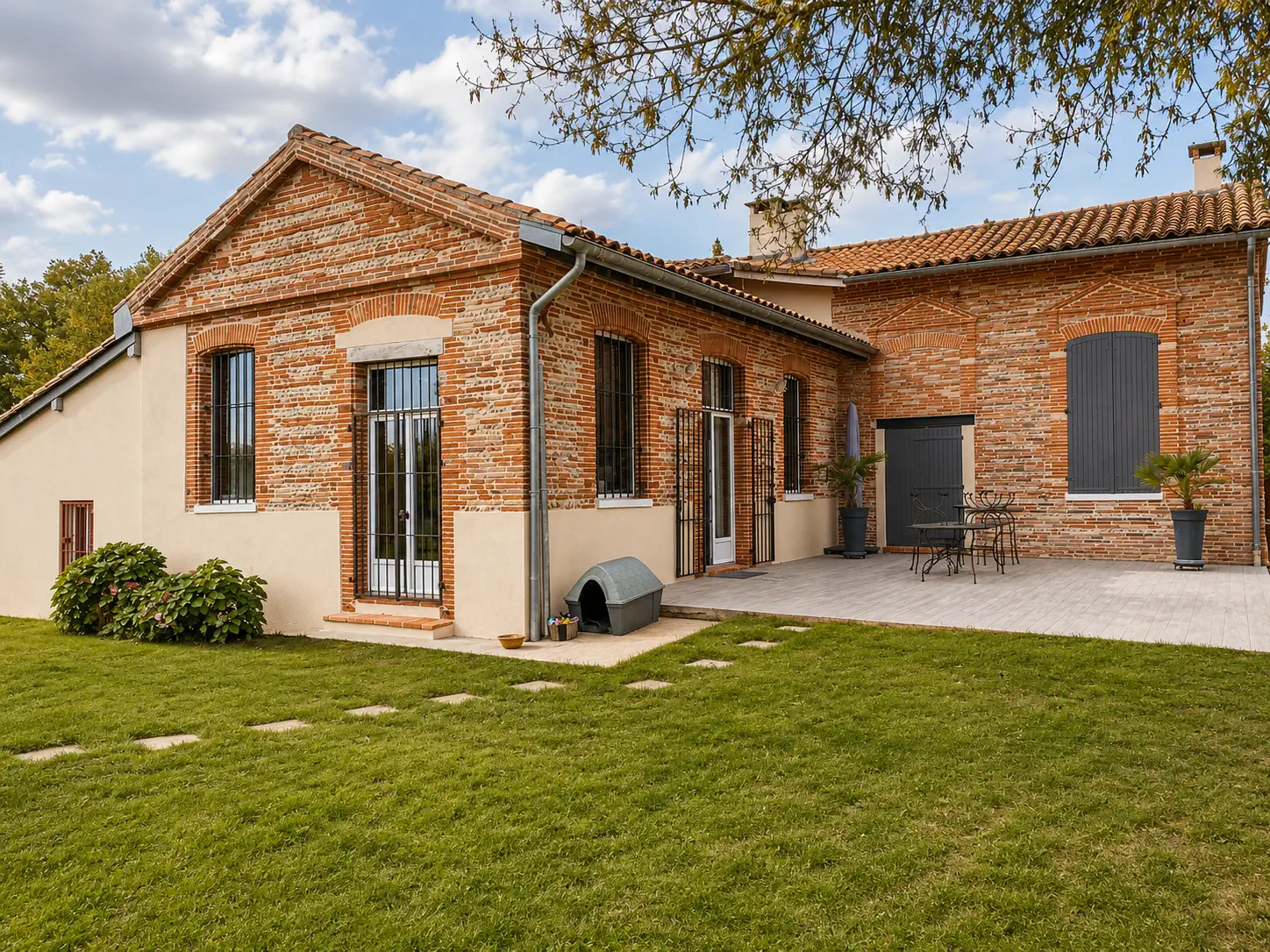 Renovation maison brique facade