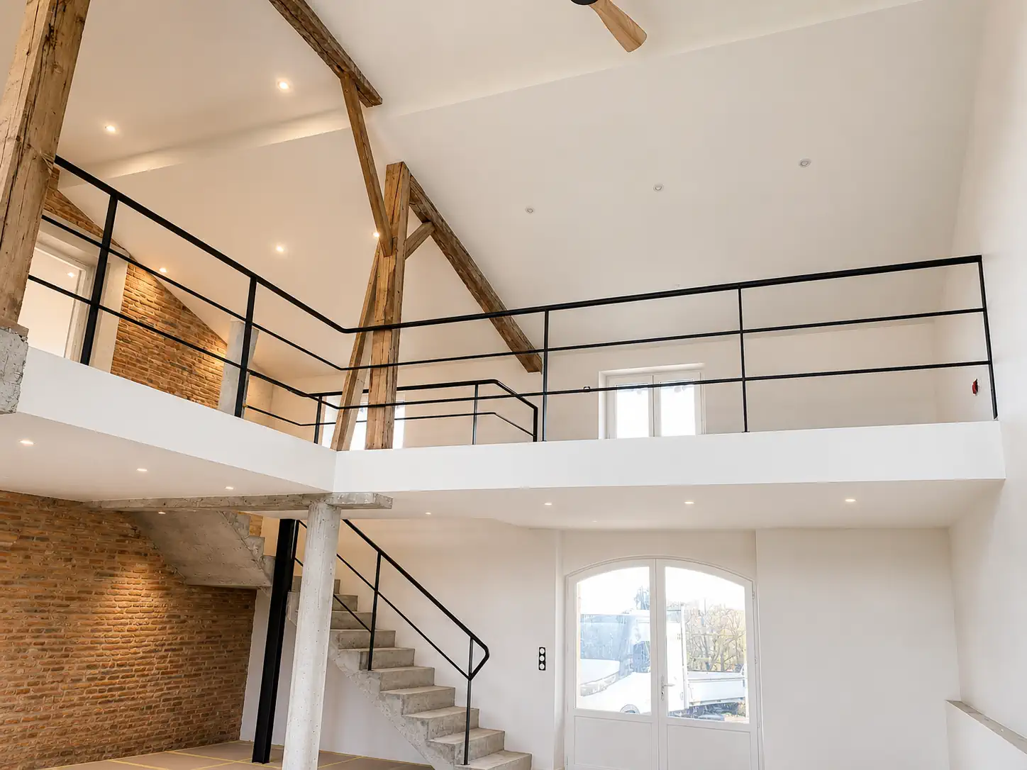 Renovation maison brique jardin