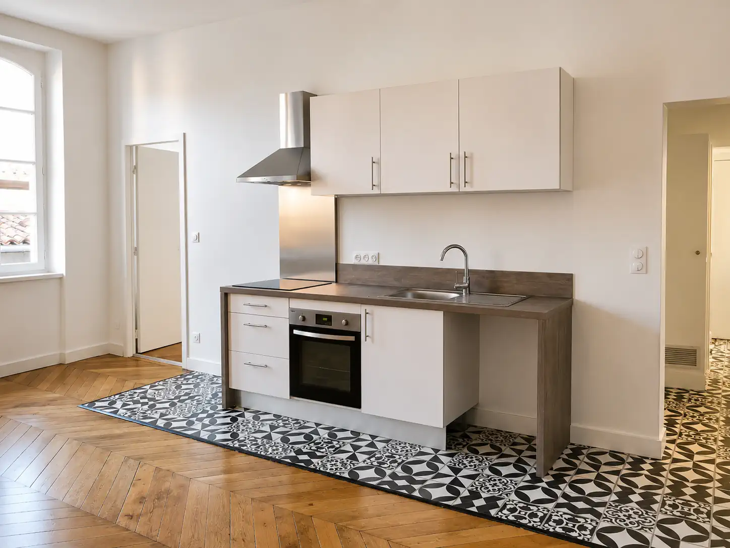 Renovation maison couloir lumineux