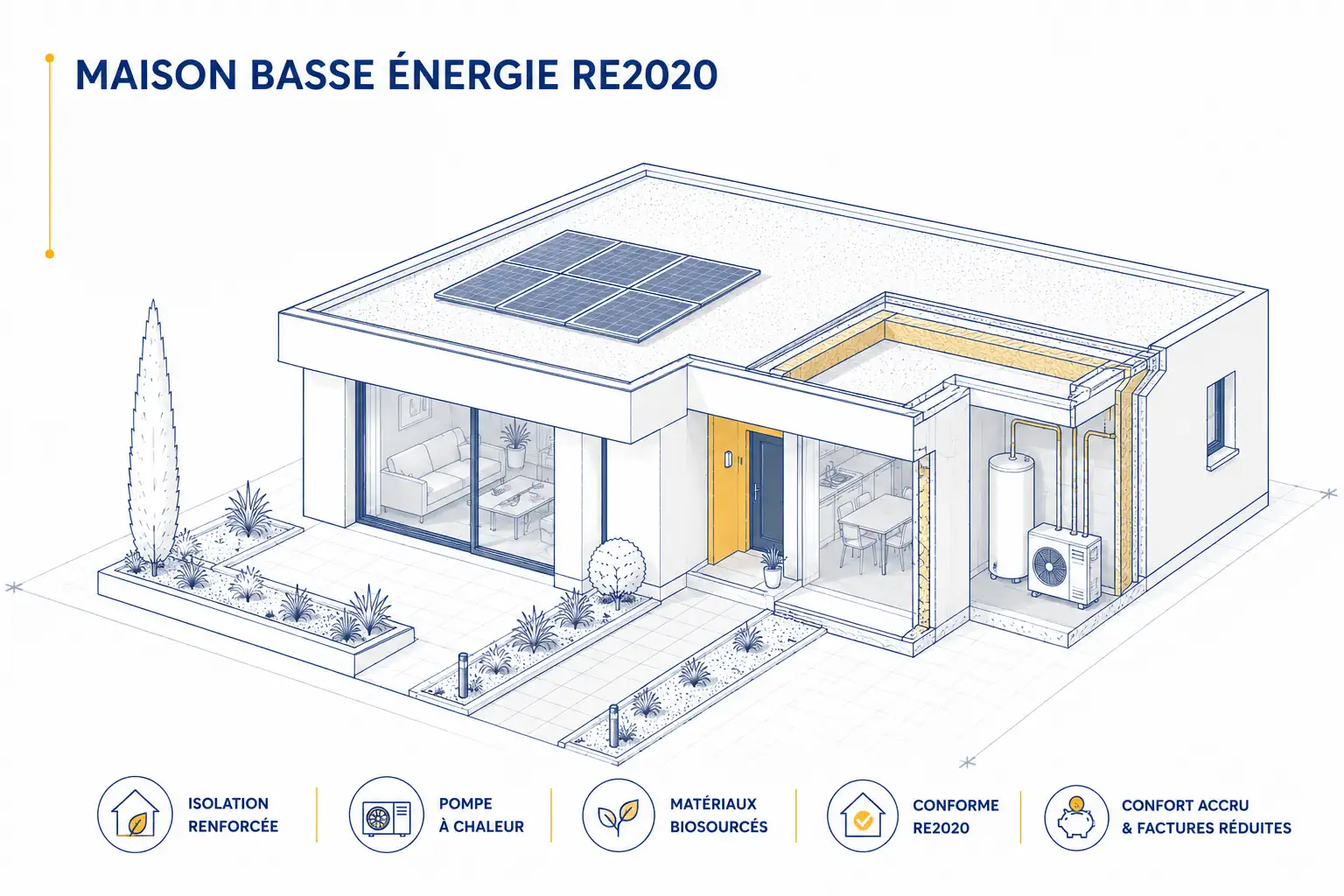 Maison basse énergie RE2020 construite par ETCM