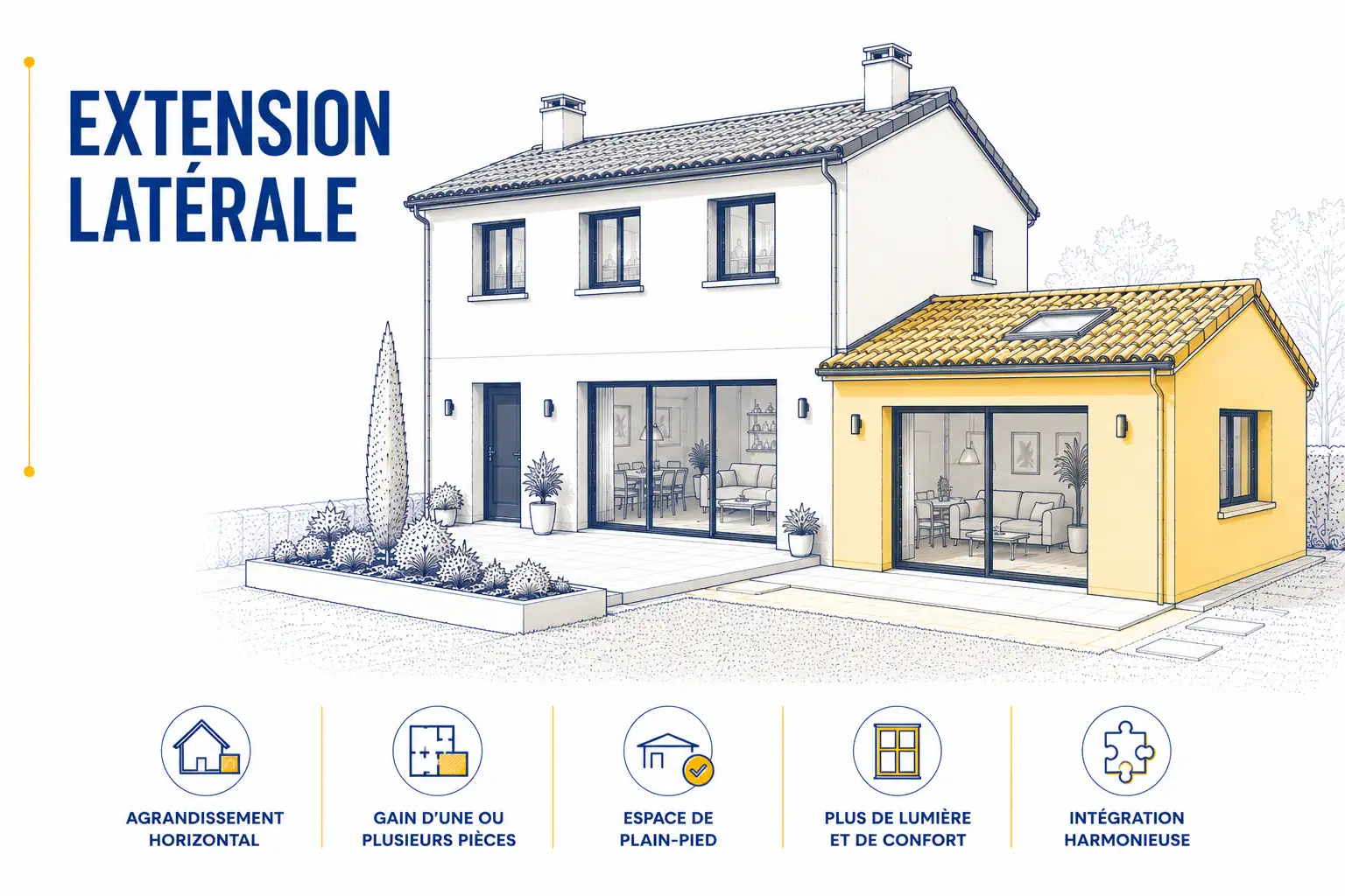 Extension latérale de maison par ETCM