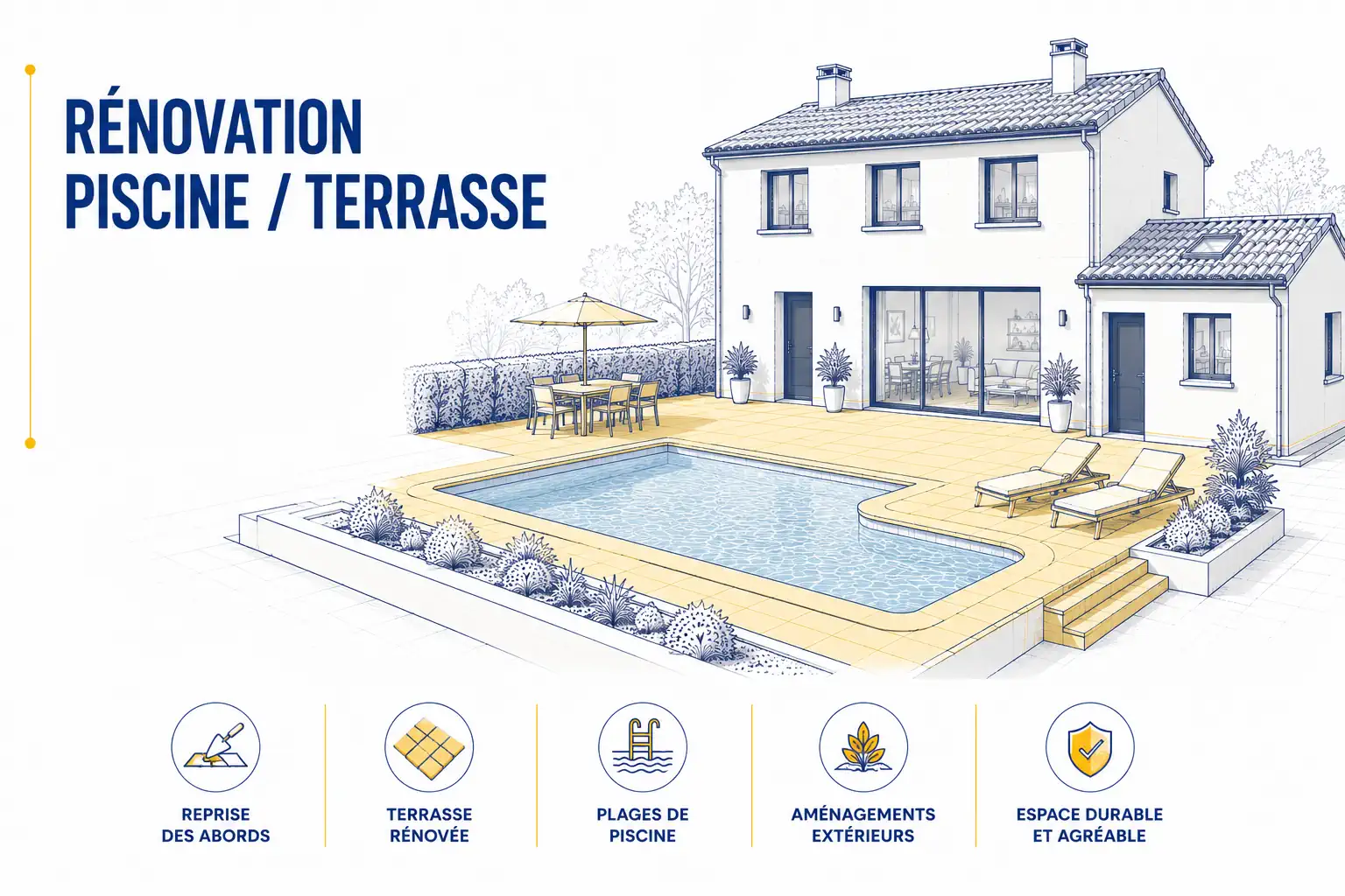 Rénovation piscine et terrasse par ETCM